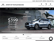 Tablet Screenshot of infinitiofpalmbeach.com